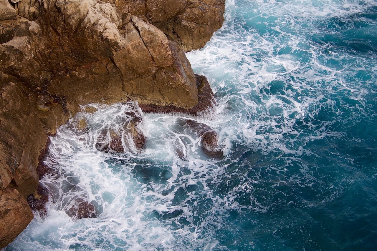 Dubrovnik coastline and Adriatic sea, Croatia