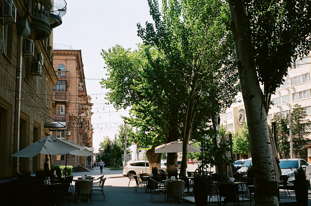 Street café in a European city
